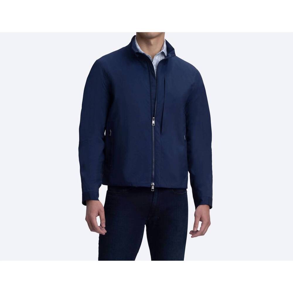 NEW BUGATCHI UOMO water resistant bomber jacket in navy